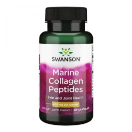 Type I Hydrolyzed Marine Collagen Peptides 400mg - 60 caps Swanson