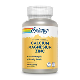 Calcium Magnesium Zinc - 100 vcaps Solaray