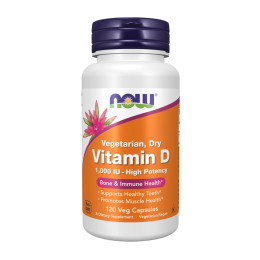 Vitamin D 1000 IU Dry - 120 vcaps Now Foods
