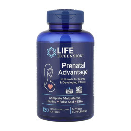 Prenatal Advantage - 120 easy-to-swallow softgels Life Extension