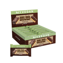 Vegan Double Dough Brownie - 12x60g Chocolate Chip Myprotein
