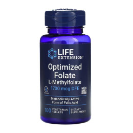 Optimized Folate 1700 mcg DFE - 100 tabs Life Extension