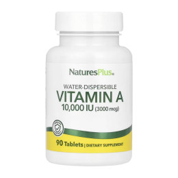 VIT A 10,000 IU Water-Dispersible - 90 tabs Nature's Plus