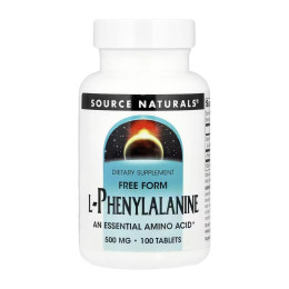 L-Phenylalanine 500mg - 100 tabs Source Naturals