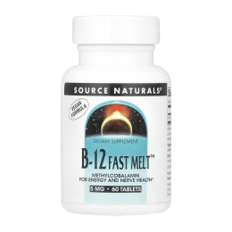 Vitamin B-12 5mg - 60 tabs Source Naturals