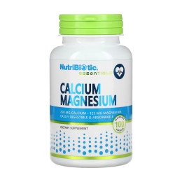Calcium Magnesium - 100 caps Nutribiotic