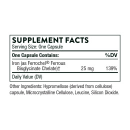 Iron Bisglycinate - 60 tabs Thorne