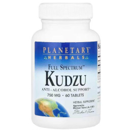 Экстракт корня кудзу Planetary Herbals Full Spectrum™ Kudzu, 1,500 mg, 60 Tablets (750 mg per Tablet) Planetary Herbals