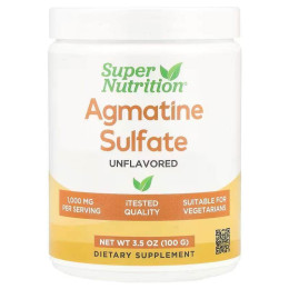 Agmatine Sulfate, Unflavored 100 g Super Nutrition