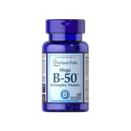 Vitamin B-Complex Mega B-50®, 100caps Puritan's Pride