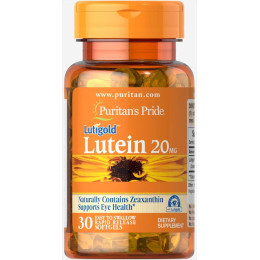 Lutein 20 mg with Zeaxanthin Lutigold™ 30 Softgels Puritan's Pride