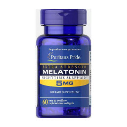 Melatonin 5 mg 60Softgels Puritan's Pride