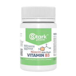 Niacin (Vitamin B3 with Flush) 100 мг 100tabl Stark Pharm
