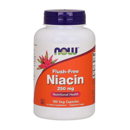 NOW Flush-Free Niacin 250 mg (180 vcaps)