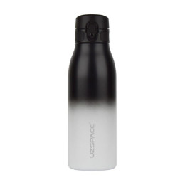 UZSPACE Uzspace Iron Gradient Waterboottle 4203 (600 ml, black/white)