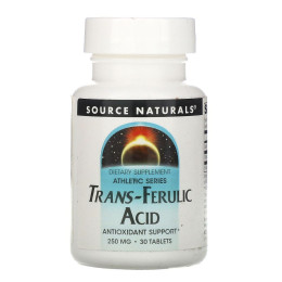 Транс-ферулова кислота Source Naturals (Trans Ferulic Acid) 30 таблеток