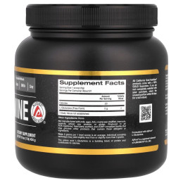 Глутамин без примесей без глютена California Gold Nutrition (L-Glutamine Powder AjiPure Gluten Free) 454 г