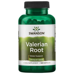 Корень Валерианы, Valerian Root, Swanson, 475 мг, 100 капсул