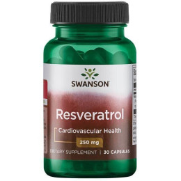 Ресвератрол Swanson (Resveratrol) 250 мг 30 капсул
