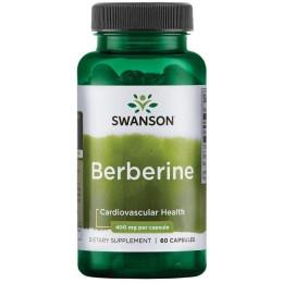 Барбарис, Berberine, Swanson, 400 мг, 60 капсул