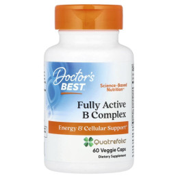 Комплекс вітамінів групи В Doctor's Best 60 вегетаріанських капсул