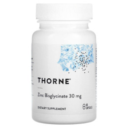 Цинк Бісгліцинат Thorne Research (Zinc Bisglycinate) 30 мг 60 капсул