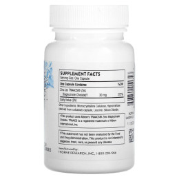 Цинк Бісгліцинат Thorne Research (Zinc Bisglycinate) 30 мг 60 капсул