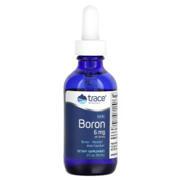 Бор ионный, Ionic Boron, Trace Minerals Research, 6 мг, 59 мл