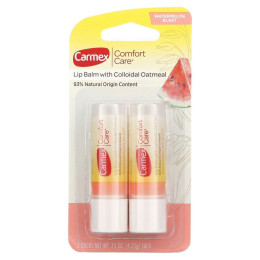 Carmex, Comfort Care, бальзам для губ з колоїдною вівсянкою, з ароматом кавуна, 2 шт. по 4,25 г (0,15 унції)