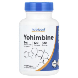 Nutricost, Yohimbine, 5 mg, 120 Capsules