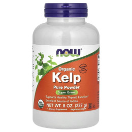 Бурі водорості Now Foods (Organic Kelp Pure Powder) 227 г
