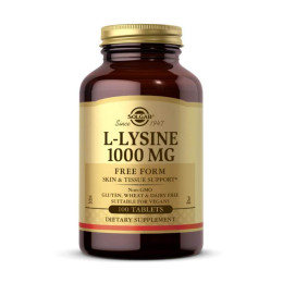 L-Lysine 1000mg - 100 tabs Solgar