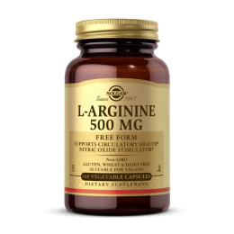 L-Arginine 500mg - 100 vcaps Solgar