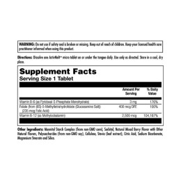 B6 B12 Methyl Folate - 60 tabs Mixed Berry KAL