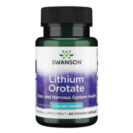 Lithium Orotate 5mg - 60veg caps Swanson