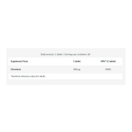 Chromium Picolinate - 60 tabs Biotech