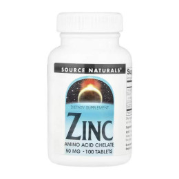 Zinc 50 mg - 100 tabs Source Naturals