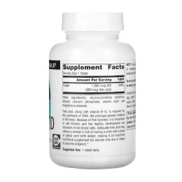 Folic Acid 800 mcg - 200 tabs Source Naturals