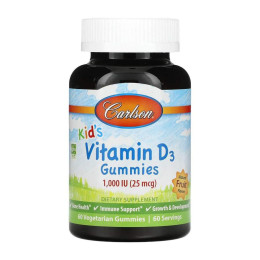 Kids Vitamin D3 - 60 gummies Carlson Laboratories