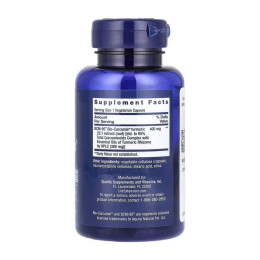 Super Bio-Curcumin® Turmeric Extract 400 mg - 60 vcaps Life Extension