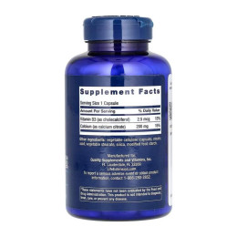 Calcium Citrate with Vitamin D - 200 caps Life Extension
