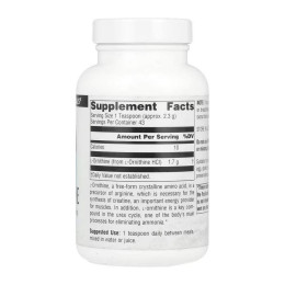 L-Ornithine - 100g Source Naturals