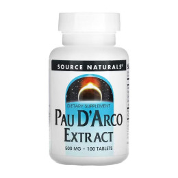 Pau D'Arco Extract 500mg - 100 tabs Source Naturals