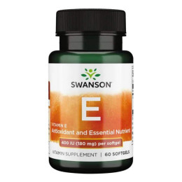 Vitamin E 400iu - 60caps Swanson