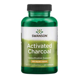 Activated Charcoal 260mg - 120caps Swanson