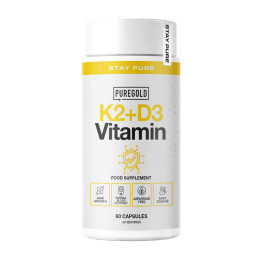 K2+D3 Vitamin - 60 caps Pure Gold