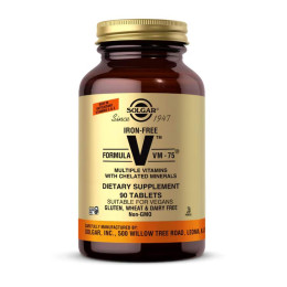 Iron-Free Formula VM-75® - 90 tabs Solgar