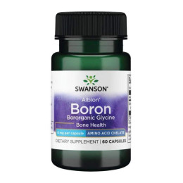 Boron Boroganic Glycine 6mg - 60caps Swanson