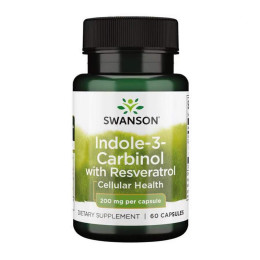 Indole-3-Carbinol with Resveratrol 200mg - 60 caps Swanson