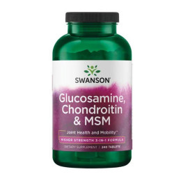 Glucosamine Chondroitin & Msm - Higher Strength 240 tabs Swanson